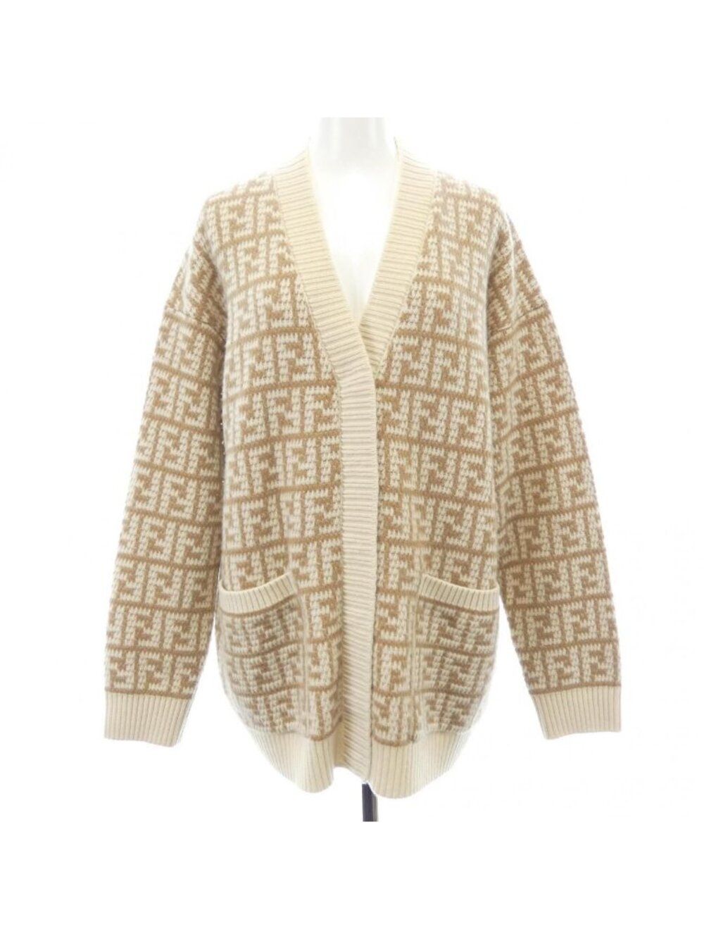 Fendi Aloj Cardigan Beige